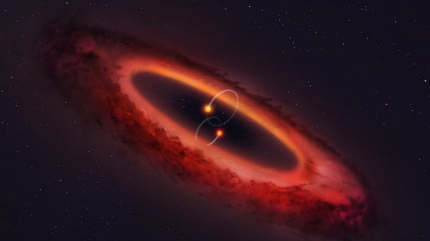 Noch ein Ort für Exoplaneten: Erste polare protoplanetare in Doppelsternsystem
