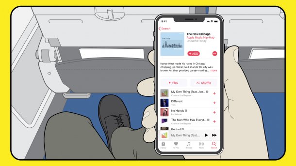 Apple Music: Streaming im Flugzeug-WLAN ohne Aufpreis