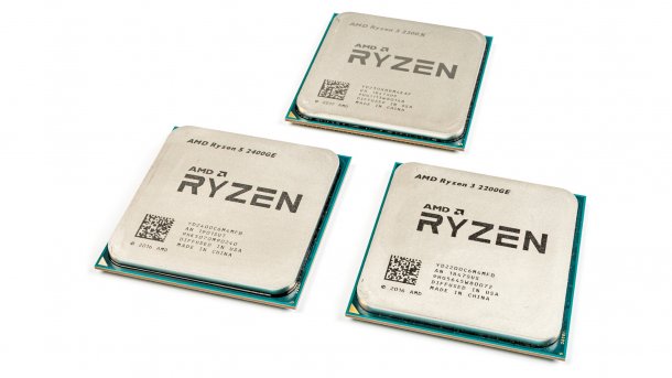 Quad-Core-Prozessoren Ryzen 3 2200GE, 3 2400GE und 5 2300X
