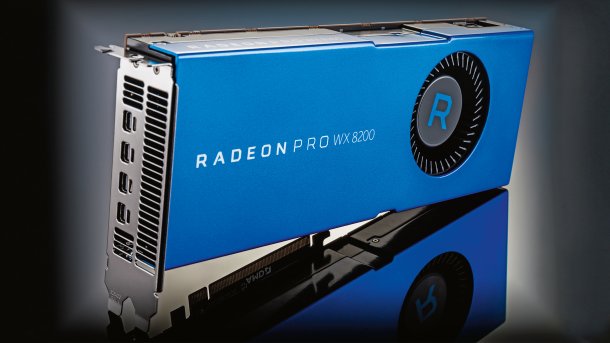 AMDs Workstation-Grafikkarte Radeon Pro WX 8200