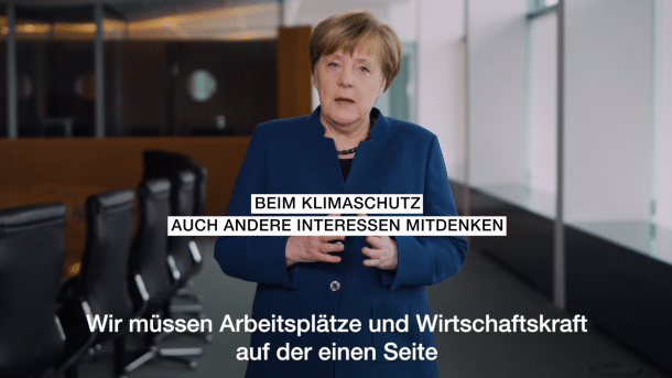 Merkel lobt Schülerdemos für den Klimaschutz
