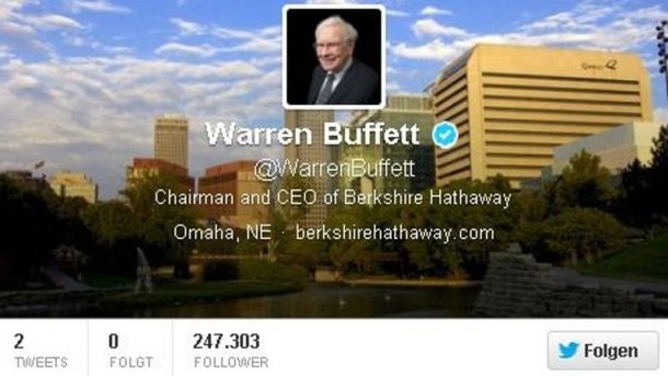 Warren Buffett twittert