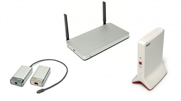 Kurztests: Thunderbolt-3-Ethernet-Adapter, flotter WLAN-Repeater und Mehrwege-Router mit Klick-Komfort