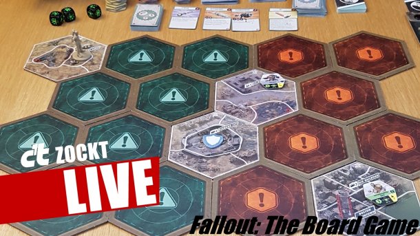 c't zockt LIVE Fallout: The Boardgame - Mit Würfeln im Wasteland