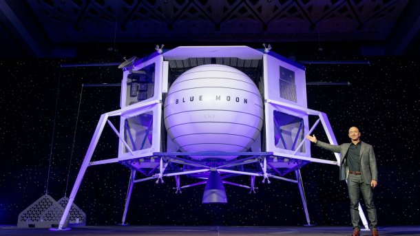 Blue Moon: Jeff Bezos präsentiert Mondlandefähre für Lastentransporte