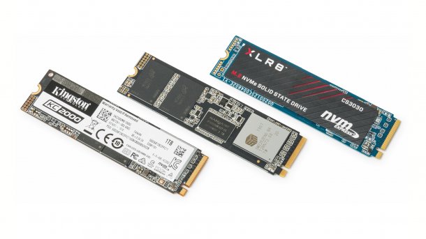 PCIe-SSDs von Adata, Kingston und PNY