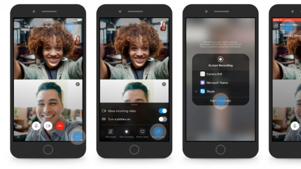 Skype erlaubt Screen-Sharing in iOS- und Android-App