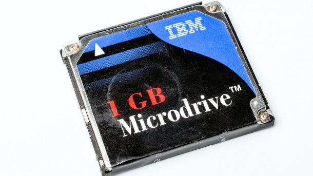 20 Jahre IBM MicroDrive: Speicher für die Nische