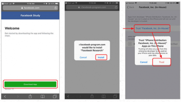 "Research"-App fürs iPhone: Facebook soll 190.000 Nutzerprofile abgesaugt haben