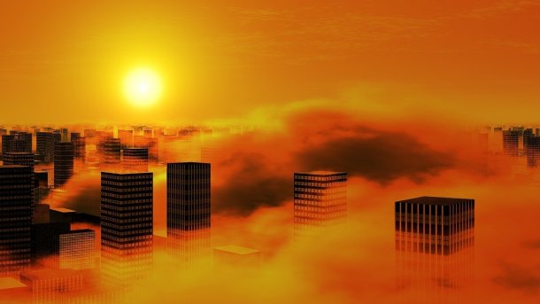 Stadt, Sonne, Klimawandel