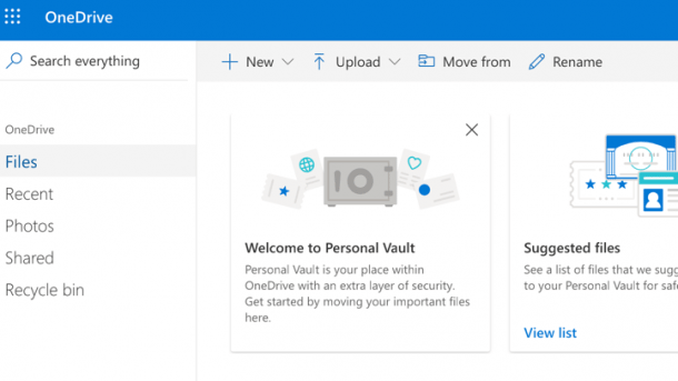 OneDrive: Microsofts Cloud-Speicher bekommt neues Sicherheitsfeature "Personal Vault"