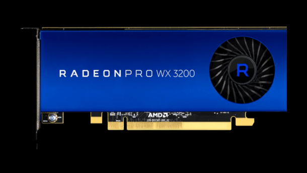 AMD Radeon Pro WX 3200: Profi-Grafikkarte ohne Stromanschluss
