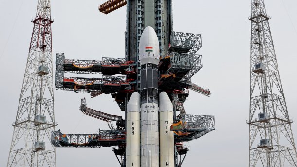 Chandrayaan-2: Indiens Mond-Mission kurz vor Start abgebrochen