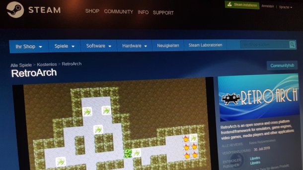 Emulator-Plattform RetroArch kommt zu Steam
