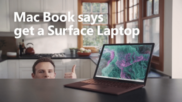 Microsoft bewirbt Surface mit "Mac Book"