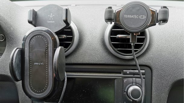 Vergleich: Wireless Charger für's Auto von PNY, Terratec, Belkin