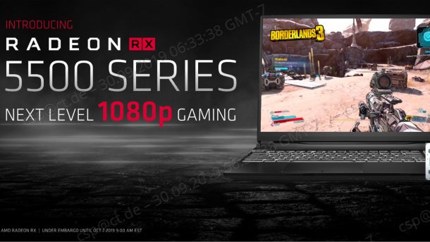 Neue Radeon RX 5500 und RX 5500M für Full-HD-Spieler