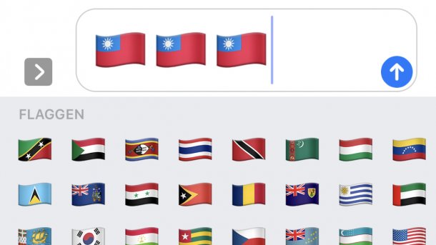 Emoji Taiwan Flagge