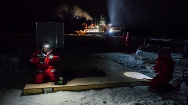 Arktis-Expedition Mosaic: Forschungscamp auf Eisscholle ist aufgebaut