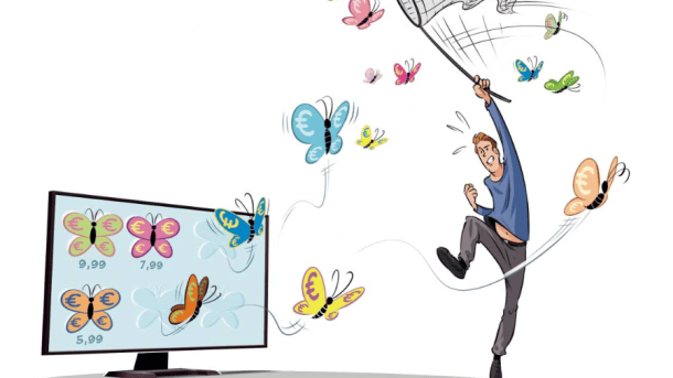 Geld gespart beim Online-Shoppen