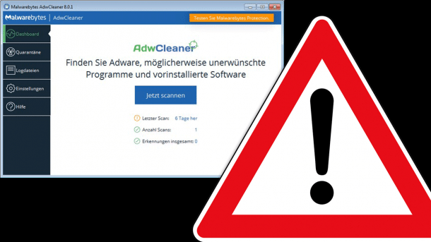 AdwCleaner: Update auf 8.0.1 beseitigt DLL-Hijacking-Schwachstelle