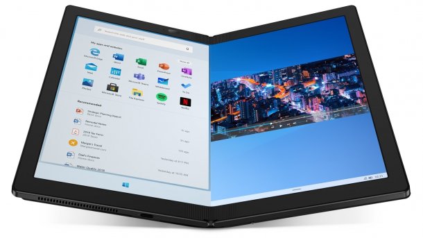 ThinkPad X1 Fold: Lenovos faltbares Windows-Tablet startet Mitte 2020 ab 3000 Euro