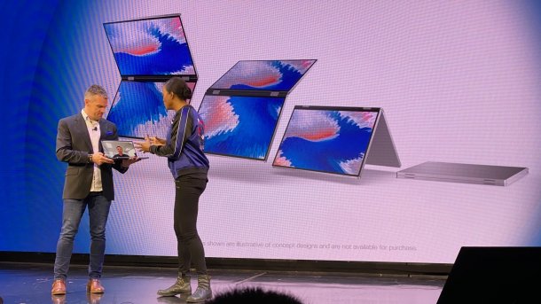 Dell zeigt Konzeptstudien für Mobilgeräte mit zwei Displays oder Faltbildschirm