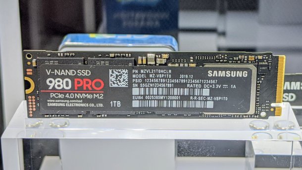 Samsung zeigt PCIe-4.0-SSD 980 Pro und portable SSD mit Fingerabdruckscanner