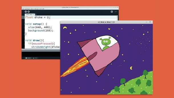 Ein einfaches Malprogramm mit Processing programmieren