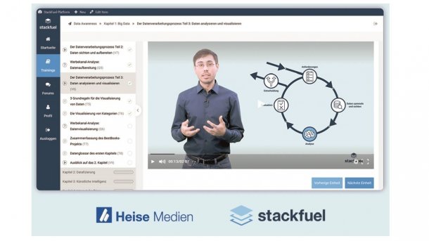 Heise Medien und StackFuel kooperieren bei Online-Trainings zum Datenexperten