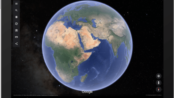 Google Earth zeigt Bilder aus dem Weltraum nun auch mobil