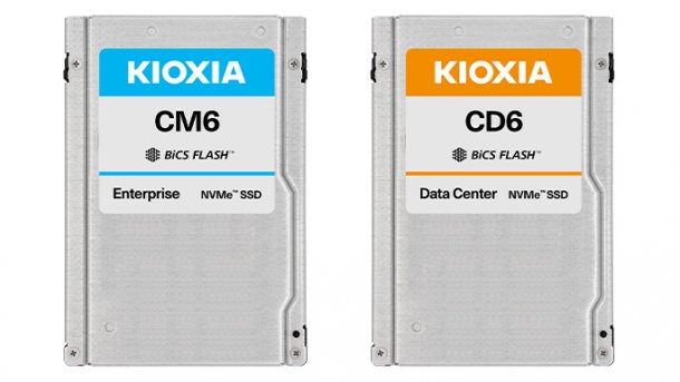 Kioxia bringt PCIe-4.0-SSDs mit bis zu 30,72 TByte Speicherplatz