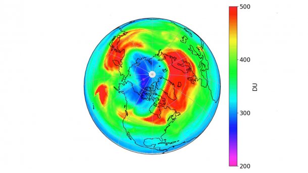Forscher sehen erstmals Ozonloch über dem Nordpol
