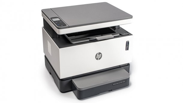 Schwarz-Weiß-Laserdrucker mit nachfüllbarem Tonerbehälter