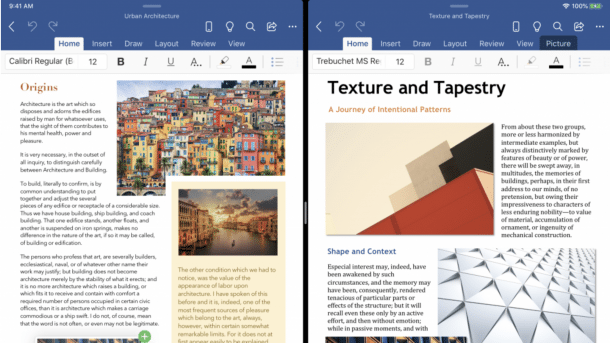 Microsoft Office für iPad erhält Multi-Window-Support