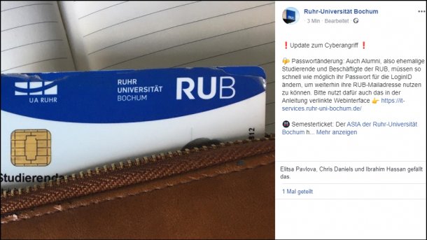 Ransomware-Infektion: Ruhr-Universiät Bochum ruft zur Passwortänderung auf