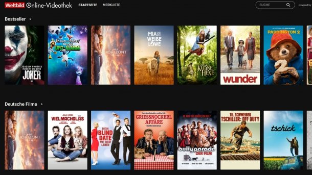 Weltbild startet Online-Videothek für Filme