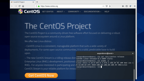 CentOS 8.2: RHEL-Klon schließt mit neuer Version zu seinem Vorbild auf