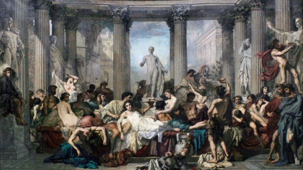 Gemälde "Die Römer der Verfallszeit"