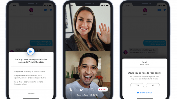 Virtuelle Dates: Tinder testet Funktion für Videoanrufe