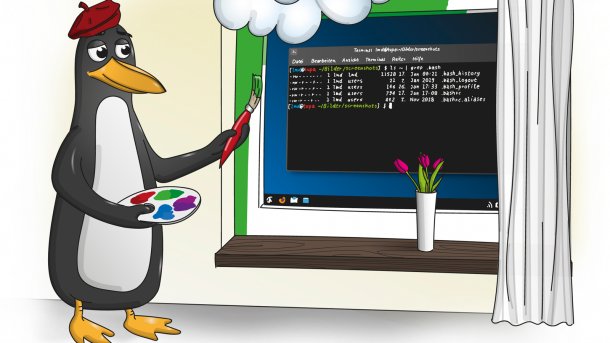 Die Linux-Shell Bash clever einrichten und -färben