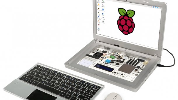 CrowPi 2: Raspberry-Pi-Experimentiersystem im Notebook-Gehäuse