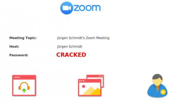 Zoom-Meeting-Passwörter geknackt