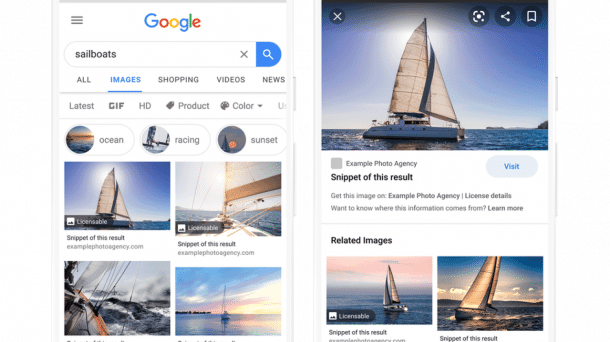 Google erleichtert Lizenzangaben bei der Bildersuche