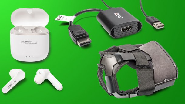 Kurztest: DisplayPort-HDMI-Adapter, In-Ear-Headset und Polster für VR-Headset