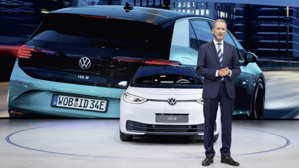 Herbert Diess auf der Premiere des VW ID.3