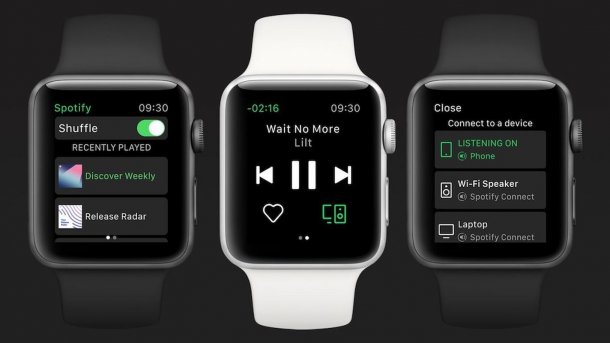 Spotify mit LTE-Streaming auf der Apple Watch
