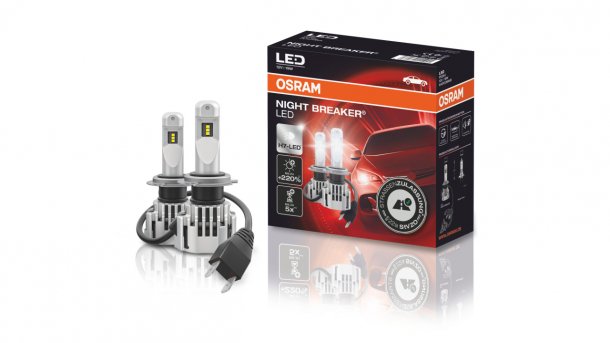 LED-Nachrüstlampe von Osram ersetzt H7-Leuchtmittel