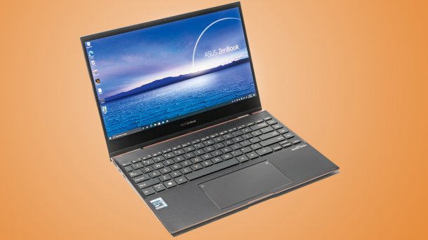 Asus-Notebook ZenBook Flip S mit Core i7-1165G7 und OLED-Touchscreen
