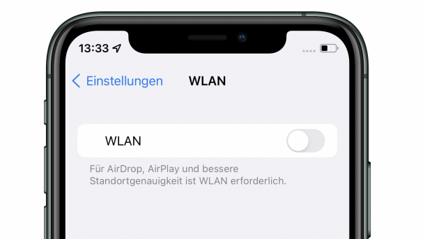 WLAN aus iPhone